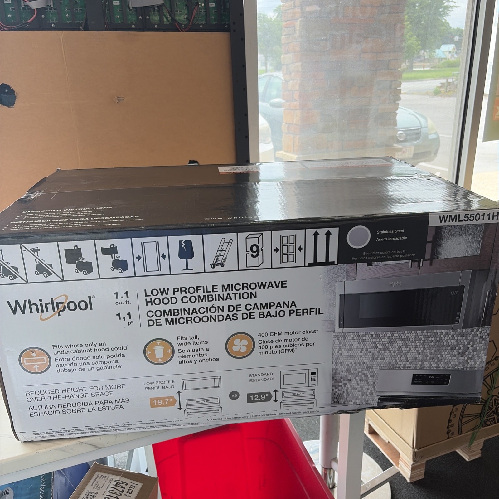 Whirlpool WML55011HS Low Profile Microwave Hood Combination - Stainless Steel gallery