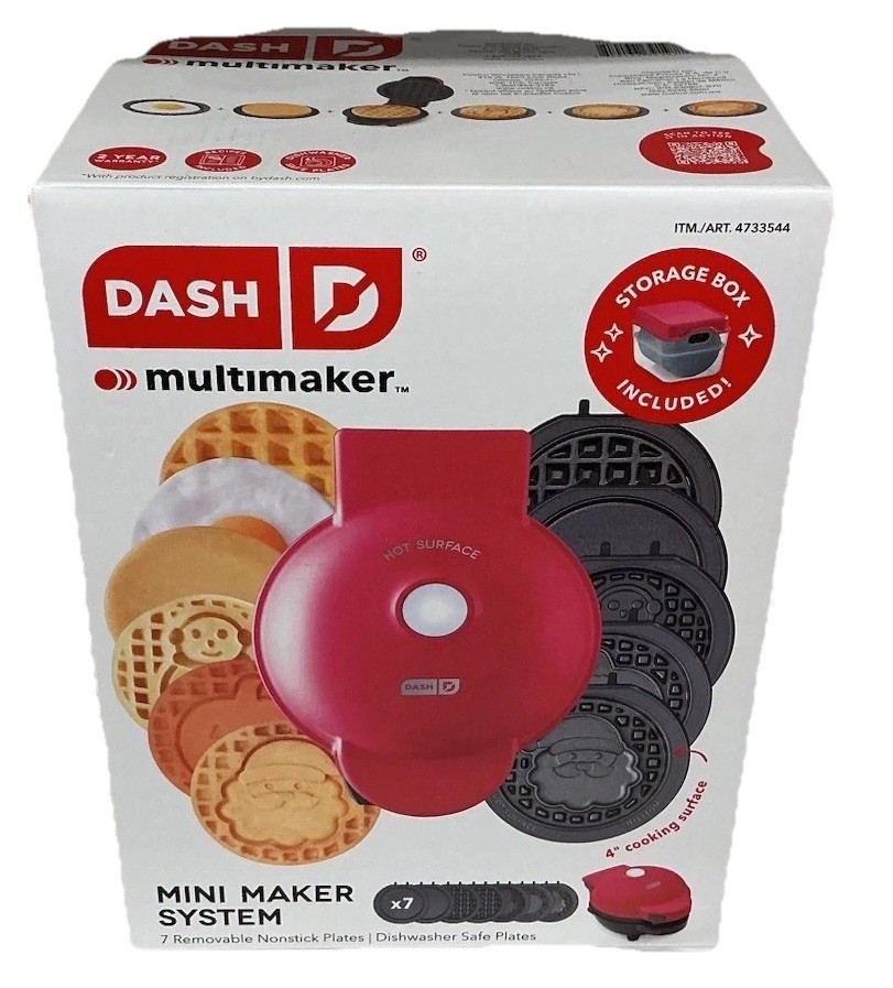 DASH Mini Waffle Maker Multimaker System 7 Removable Seasonal Plates - Non Stick gallery