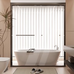 56-60” x 72” Double Sliding Shower Door Semi-Frameless Matte Black Upgraded