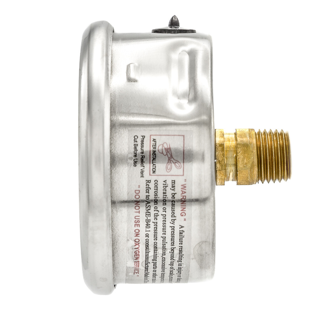 Liquid Filled Back Mount Pressure Gauge with 2.5" Dial, 0-500 PSI, 1/4"MaleNPT gallery