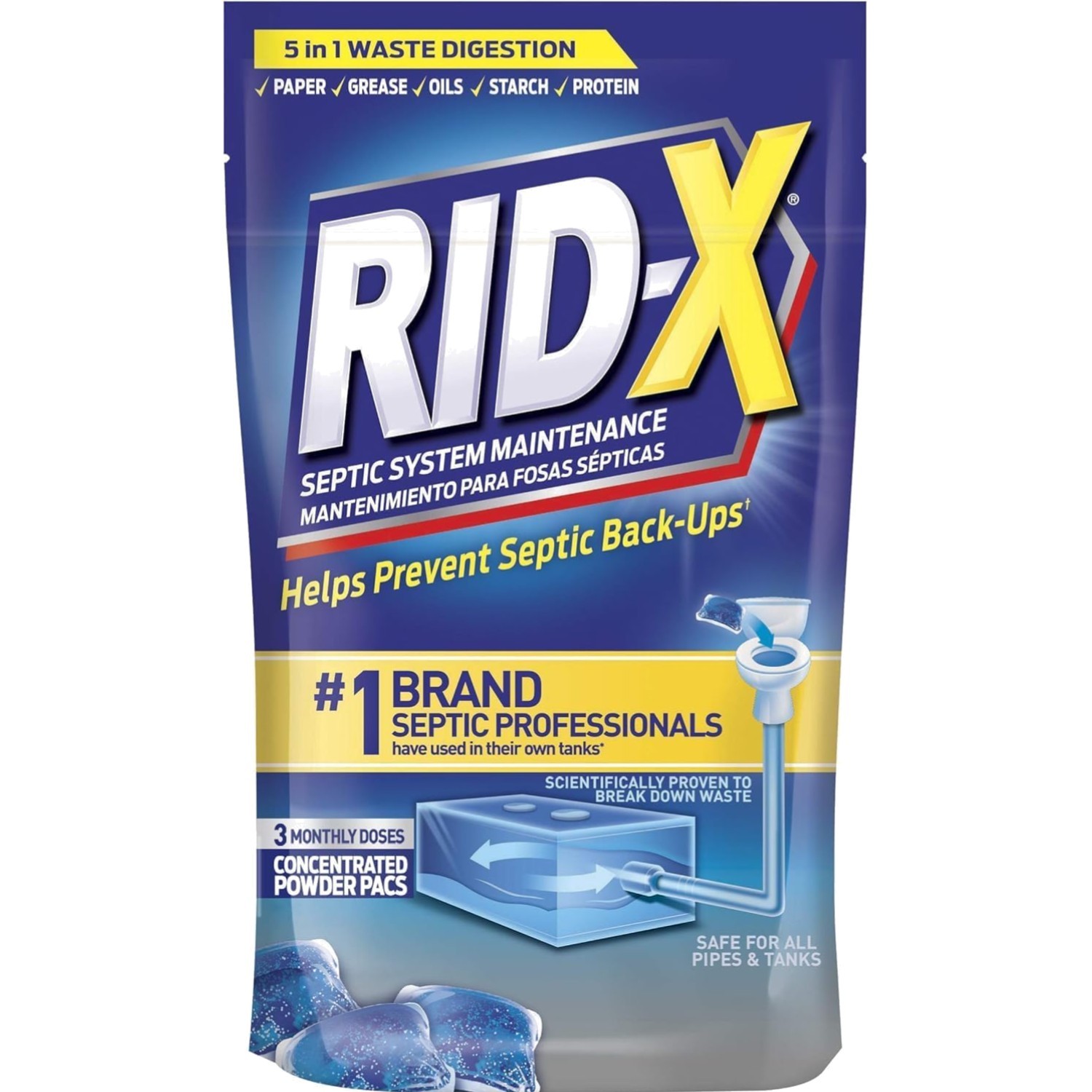 Septic Tank Treatment 3.2 Ounce, RID-X Septic System Gelpacs gallery