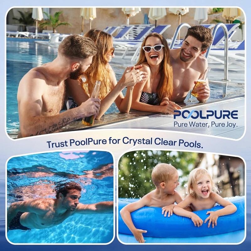 POOLPURE PLF100A Pool Filter Replaces Pentair CC100, 23 5/8" x 10 1/16" gallery