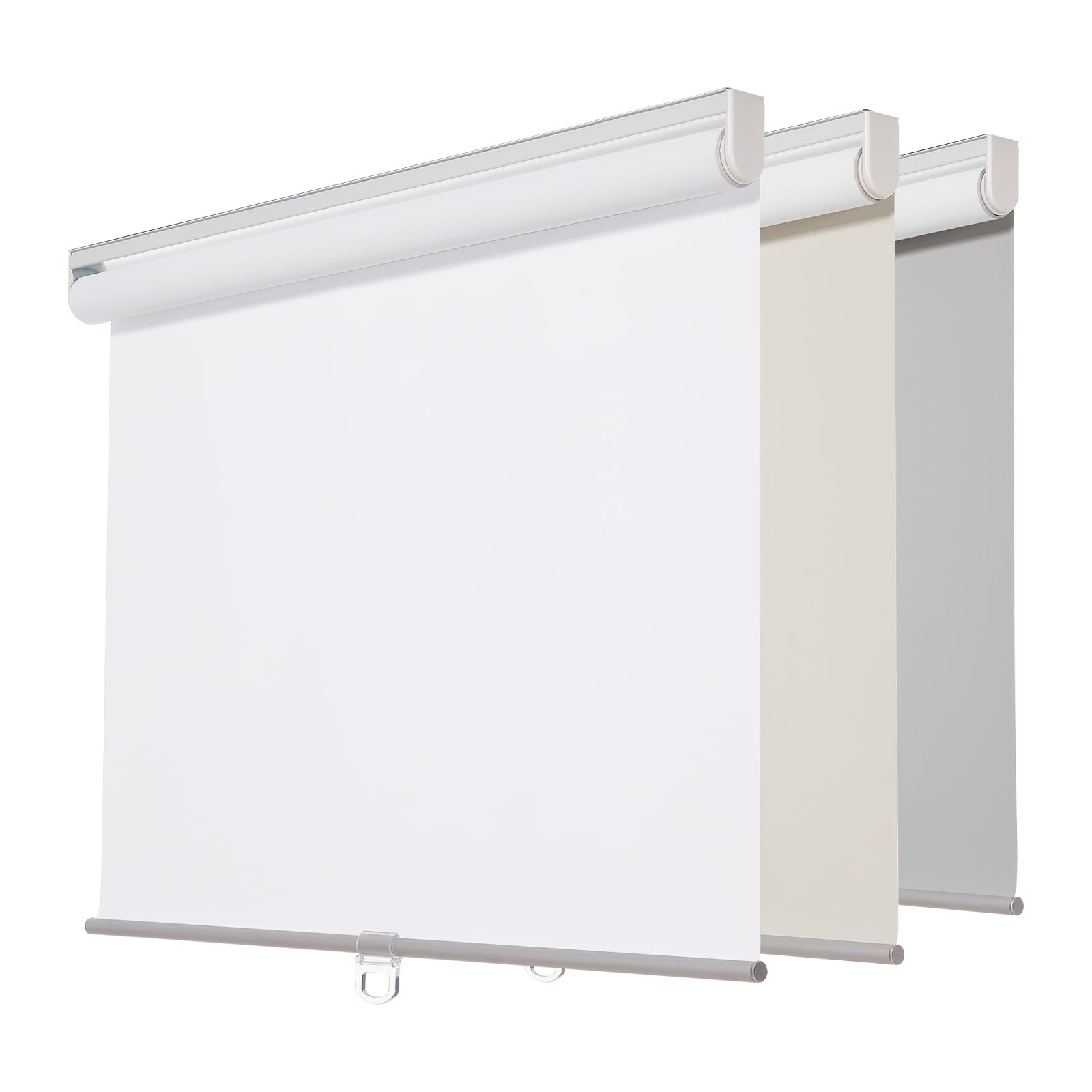 Persilux Cordless Window Shades Roller Blinds 35 W x 72 H, White 100 Blackout... gallery