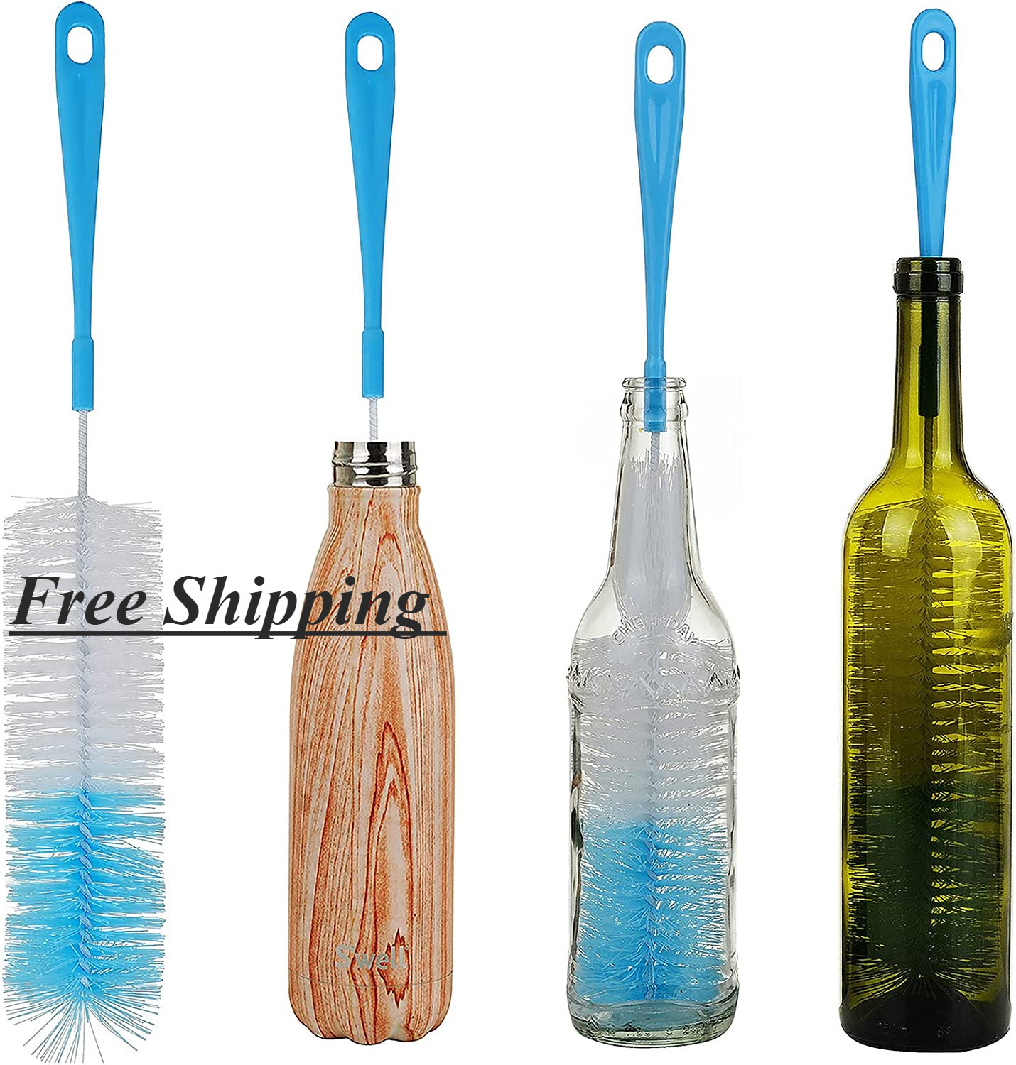 17In Extra Long Bottle Cleaning Brush Cleaner for Washing Narrow Neck Beer/ Wine gallery