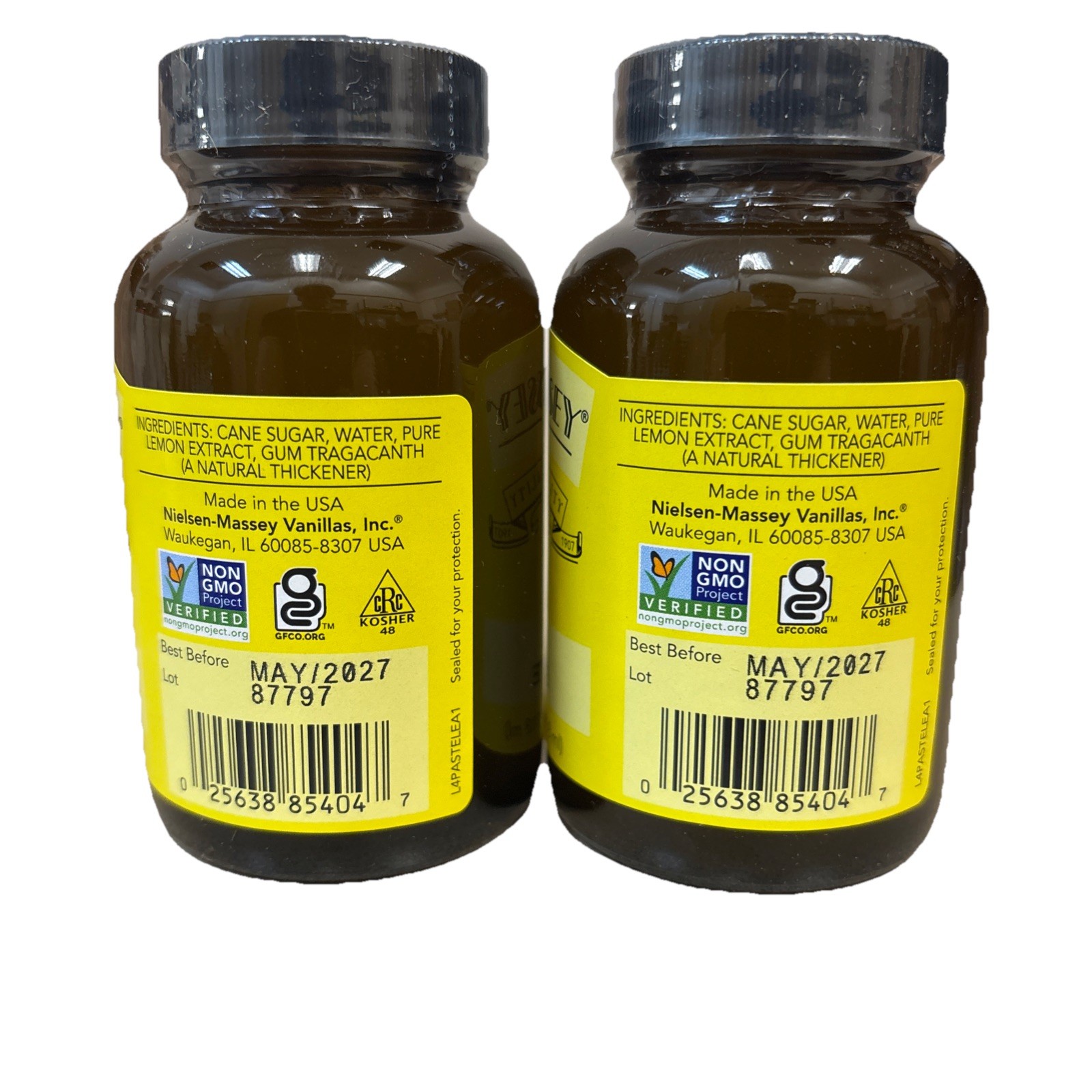 2 Jars Nielsen-Massey Pure Lemon Paste, 4 oz. each, Exp 05/2027 gallery