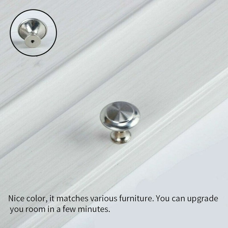 40PCS Stainless Steel Door Knobs Cabinet Handles Cupboard Drawer Kitchen Pulls gallery