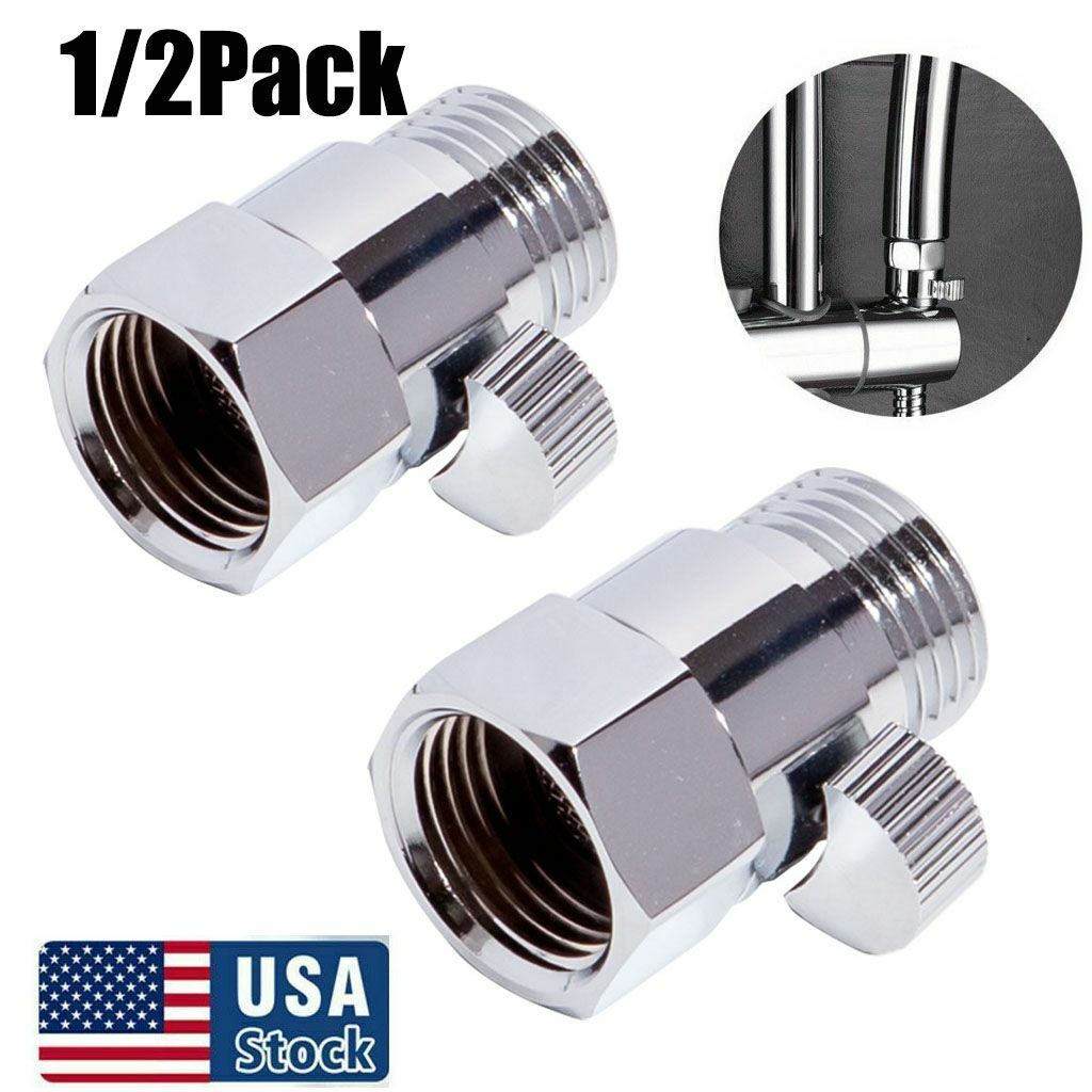 1/2pack G1/2" Flow Quick Control Shut OFF Valve Fit Shower Head Hand Water Saver gallery