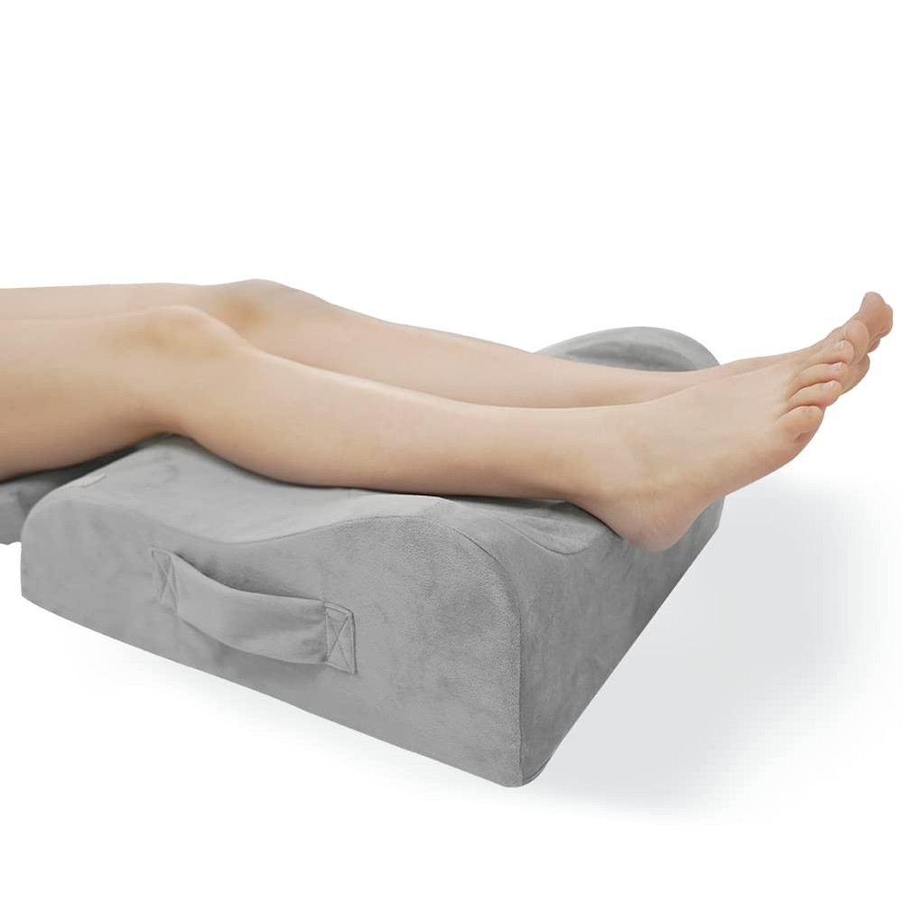 LightEase Leg Elevation Pillow, Memory Foam Leg Elevating Support Wedge Pillow f