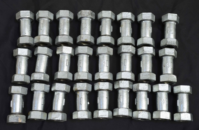 (25) Coupling Compression Repair, Dresser Galvanized Steampunk fitting.NEW. NOS gallery