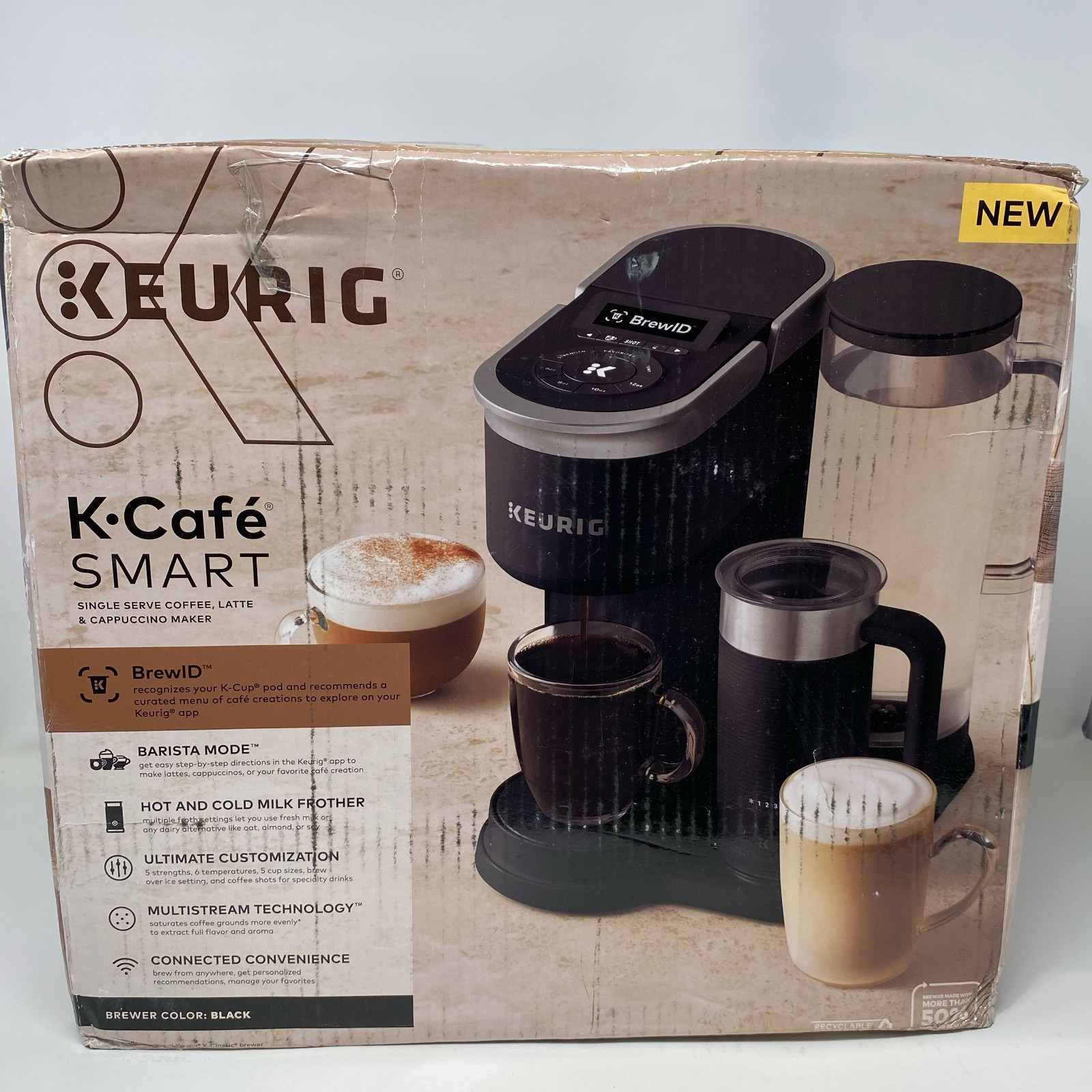 Keurig K-Cafe SMART Coffee, Latte & Cappuccino Maker w/Frother - Black gallery