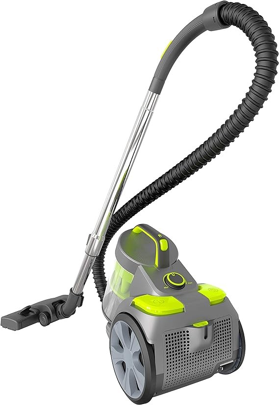 BLACK+DECKER Bagless Canister Multi-Cyclonic Vacuum BDXCAV217G - Gray/Green gallery