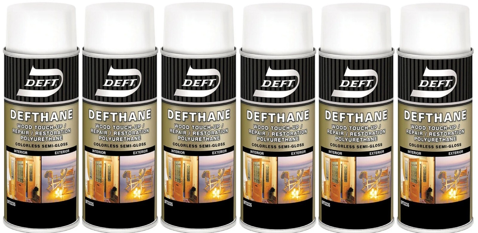 6 Deft Defthane Semi-Gloss Colorless Wood touch-up Polyurethane Spray 11.5oz gallery