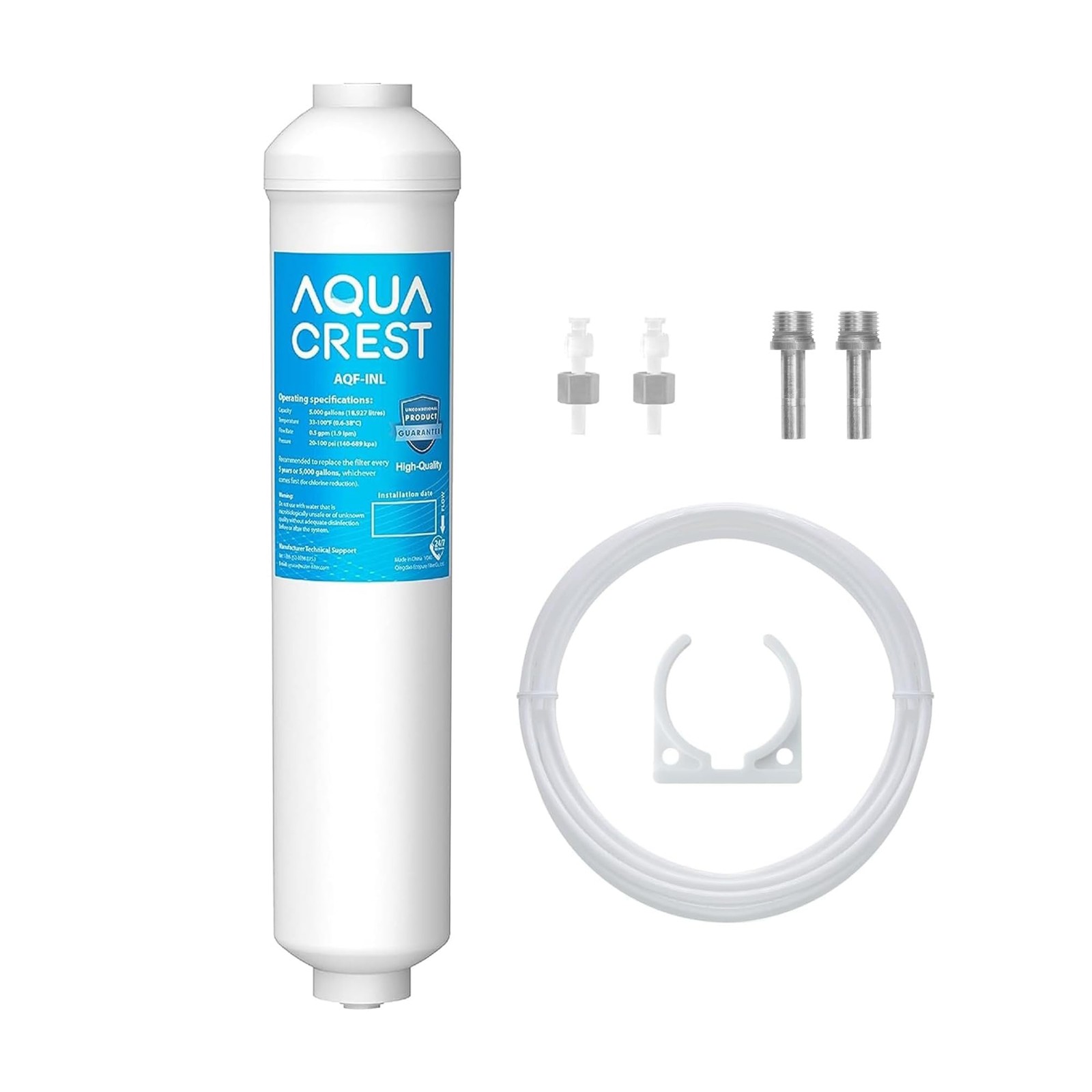 NL 5 Years Inline Water Filter for Ice Maker with 1/4-Inch Direct Connect Fittin gallery