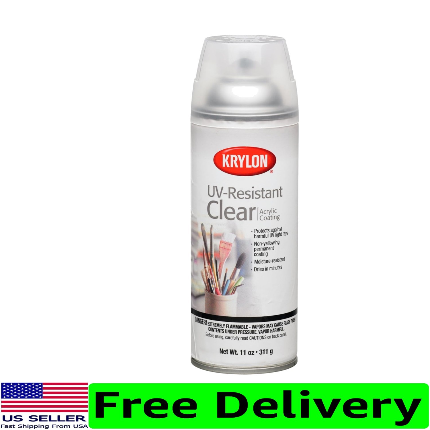 11oz Non-Yellowing UV Coating Spray for Artwork - Quick-Dry, Clear Gloss Finish gallery