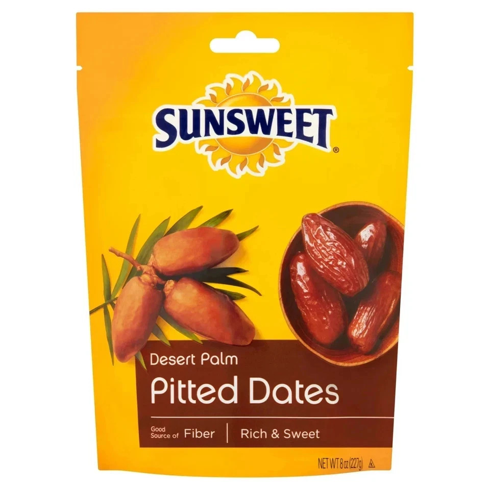 (2 pack) Sunsweet, Desert Palm Pitted, Dates, 8 oz Pouch gallery