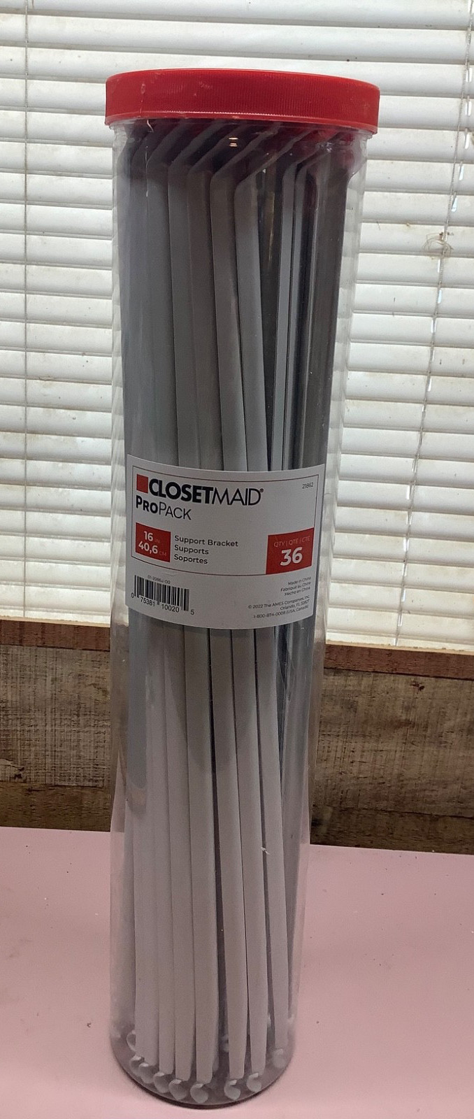 ClosetMaid 21862 ProPack 16" Wire Shelving Support Brackets, 36-Pieces gallery