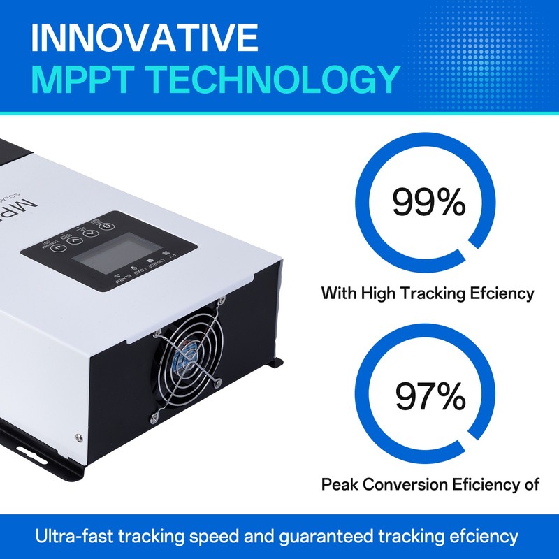 120A MPPT Solar Charge Controller 12V 24V 36V 48V 60V 72V 84V 96V Battery System gallery