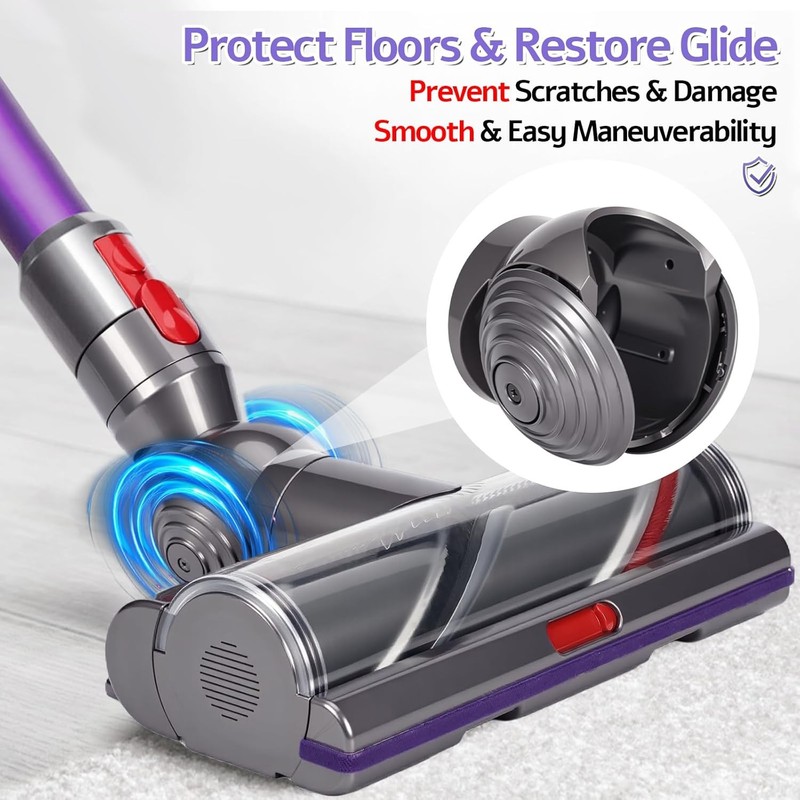 Torque Cleaner Head Connector+V-Ball Wheel Kit for Dyson Outsize V15 V11 V10 gallery