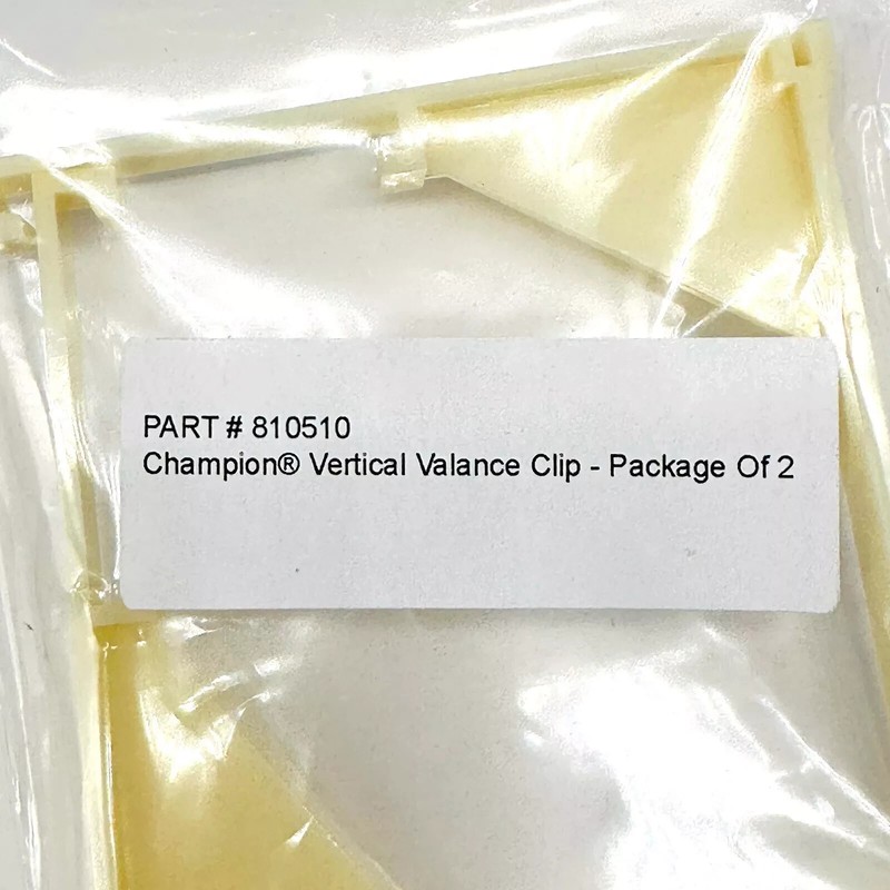2 pcs Champion Vertical Blind Valance Clip 810510 for 3-1/2 in Smooth Valances gallery