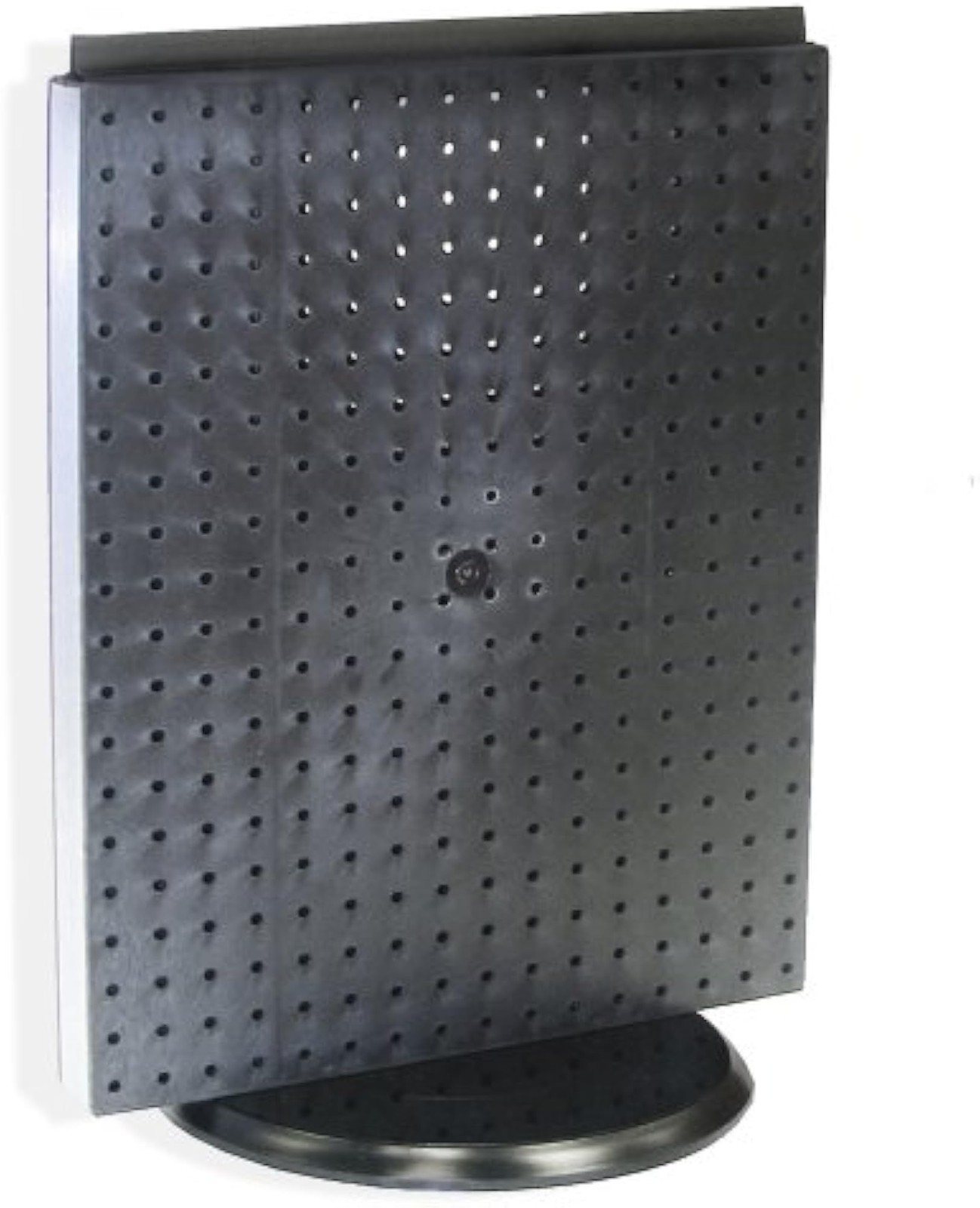 Azar Displays 700500-BLK Pegboard Counter Display, Black Solid Pegboard - Black gallery
