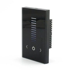Black Glass Touch Panel Dimmer Brightness Controller for Single Color LED Strip