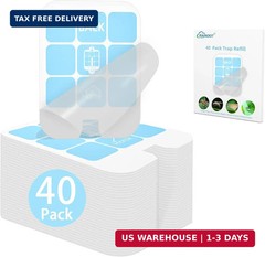 40 Pack Fly Trap Refill Compatilble with Safer Home Fly Trap Refill Flying Insec