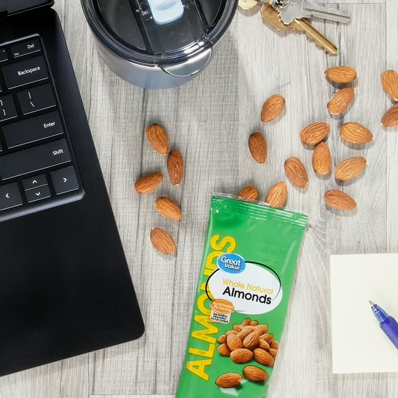 Great Value Whole Natural Almonds, 1 oz, 8-Count Pack gallery
