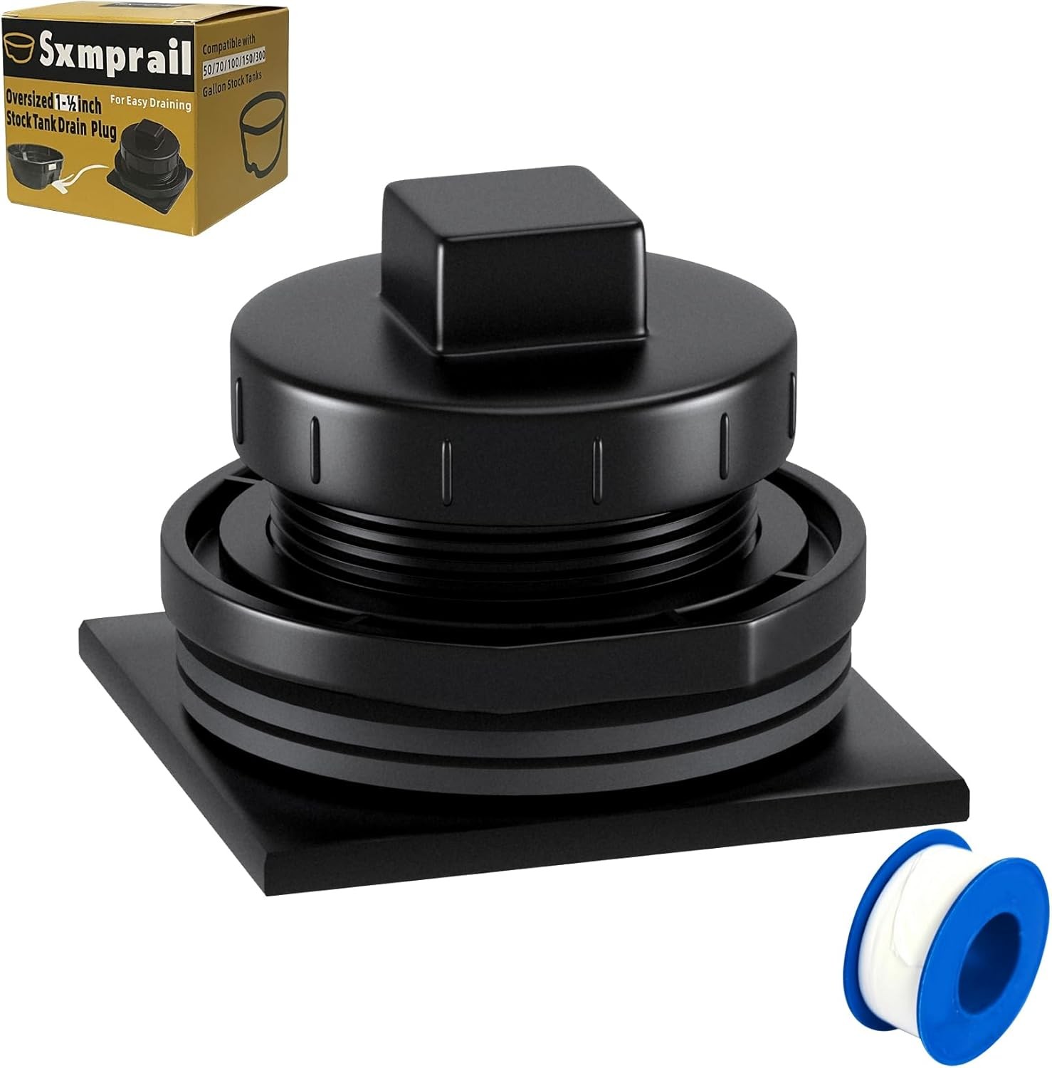 Stock Tank Drain Plug Fit for rubbermaid Commercial 50 70 100 150 300 Gallon gallery