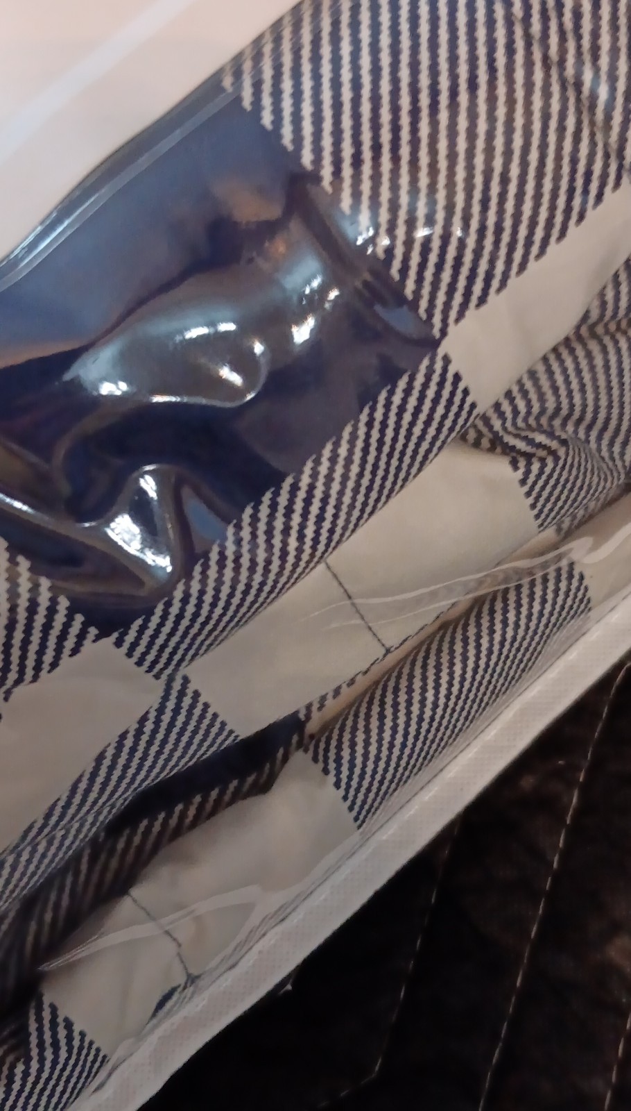 Northern Nights King Comforter David Blue Duck Down Cotton Plaid gallery