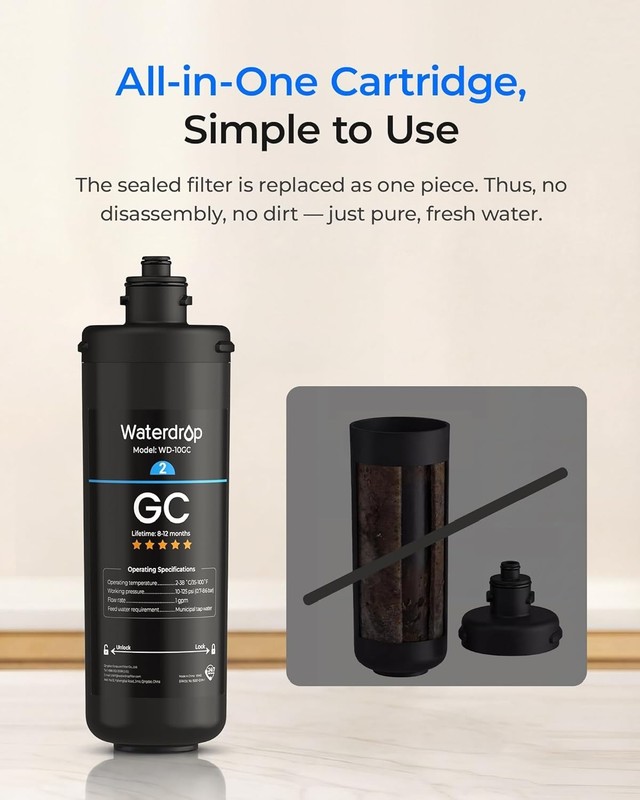 Waterdrop Under Sink 3-Stage Replacement Water Filter for Waterdrop TSA&B (3) gallery