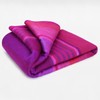 VIBRANT STRIPED ALPACA WOOL BLANKET 97" x 69" - MAGENTA & PURPLE HUES gallery