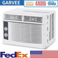 🔥Window Air Conditioners Mechanical Control Panel AC Unit W/Kit 5000 BTU Mounte