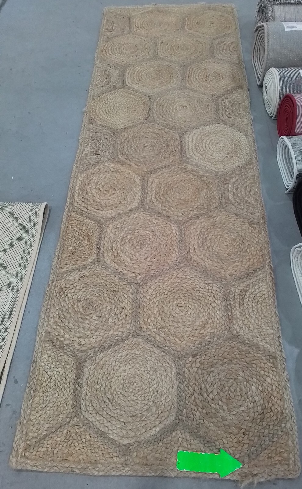 NATURAL / GREY 2'-6" x 8'-0" Back Stain Rug, Reduced Price 1172775750 NF882B-28 gallery