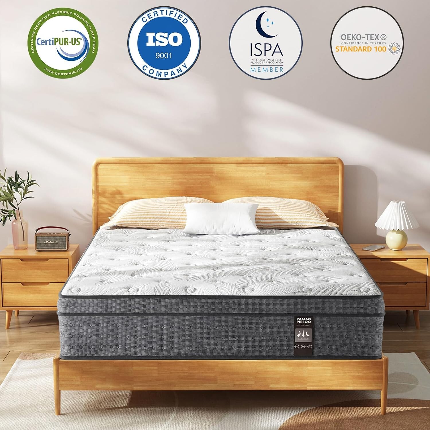 14" Queen Size Mattress in a Box Hybrid Spring Cooling Gel Memory Foam Mattress gallery