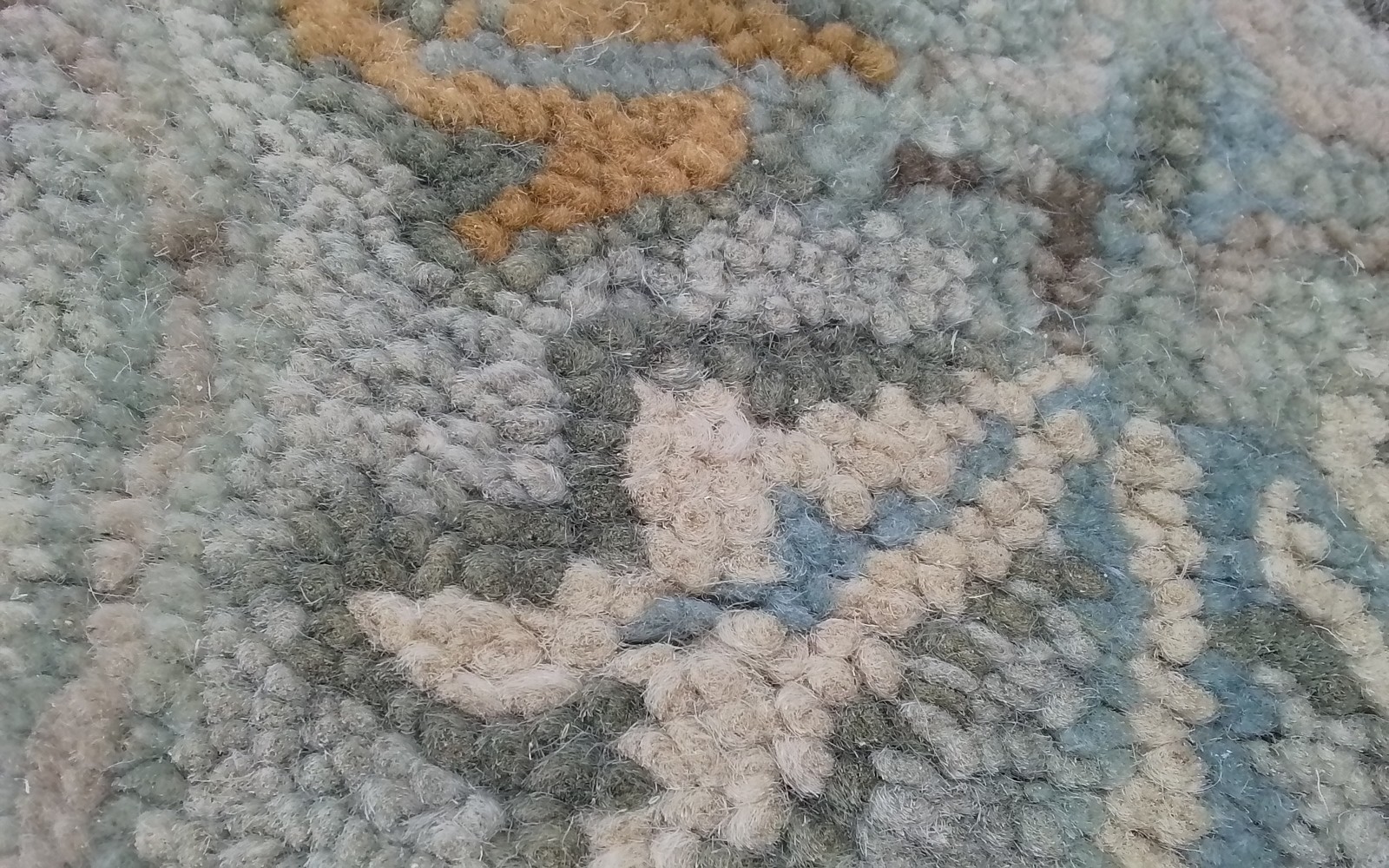 GREEN / IVORY 8'-0" x 10'-0" Back Stain Rug, Reduced Price 3172810677 HG227X-8 gallery