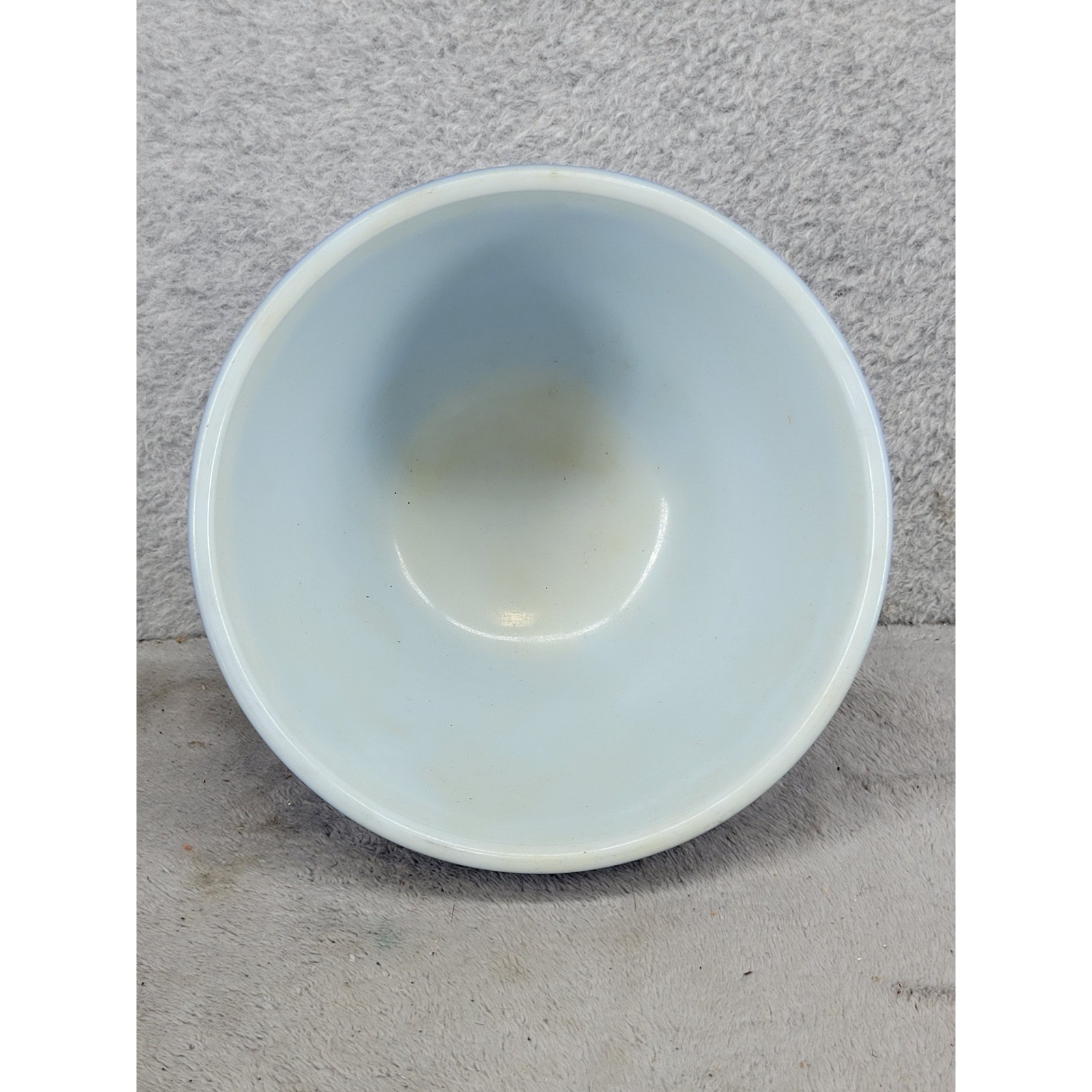 Pyrex 401 Horizon Blue 1.5 Pint Mixing Bowl Vintage Milk Glass Ovenware USA gallery