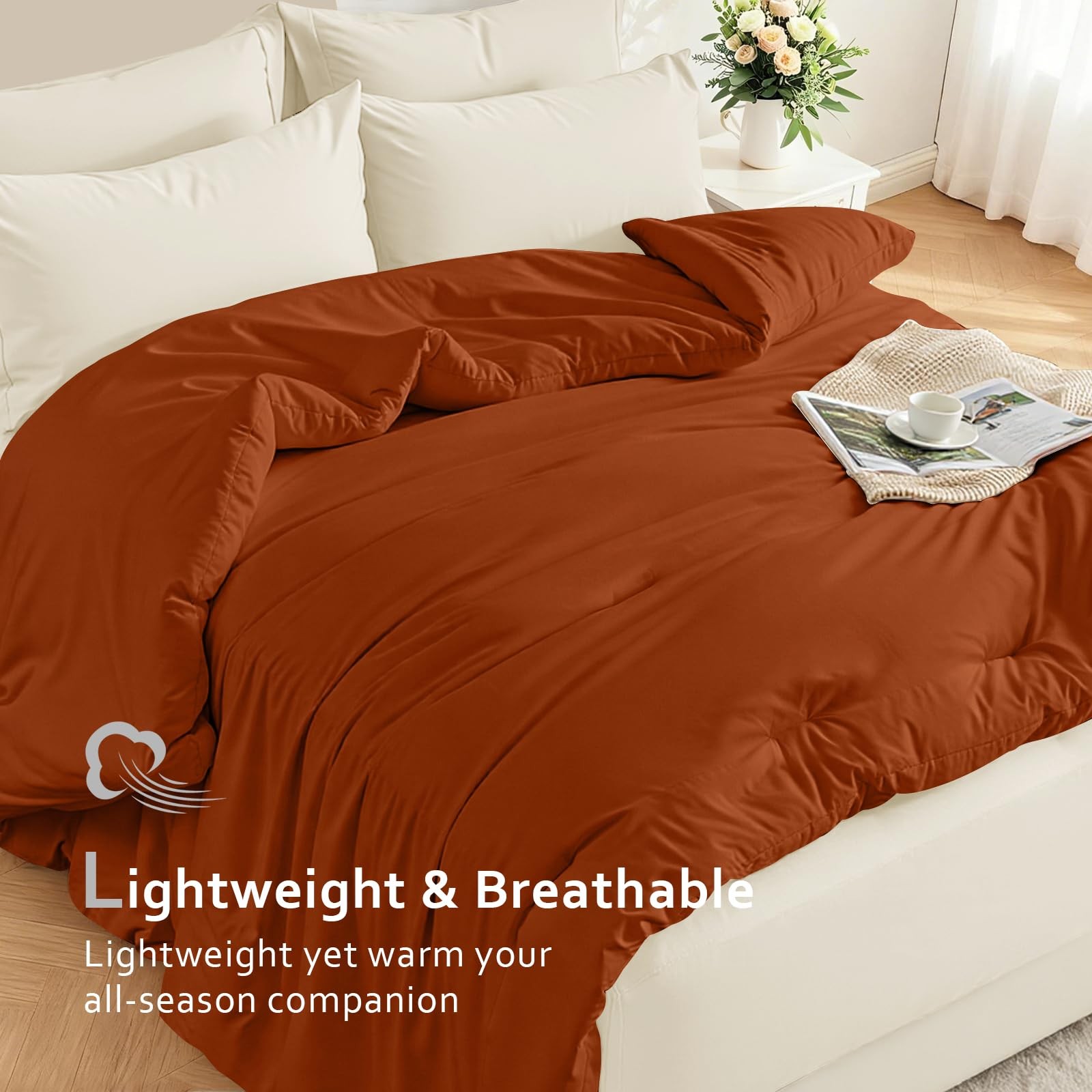 Easthome Comforters Queen Size, All Season Quilted Bed Comforter, Ultra-Soft Dow gallery