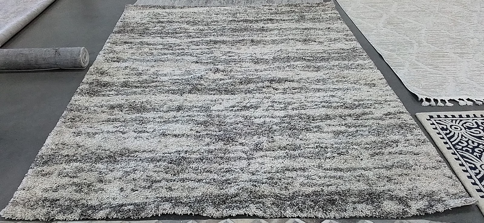 IVORY / GREY 8'-0" x 10'-0" Back Stain Rug, Reduced Price 1172787470 SGH206A-8 gallery