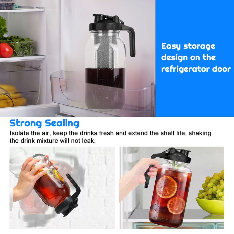 Cold Brew Coffee Maker with Stainless Steel Filter for Coffee iced tea gallery