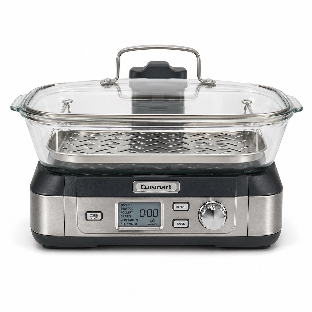 Cuisinart STM-1000 CookFresh Digital Glass Steamer White Stainless Steel FR gallery