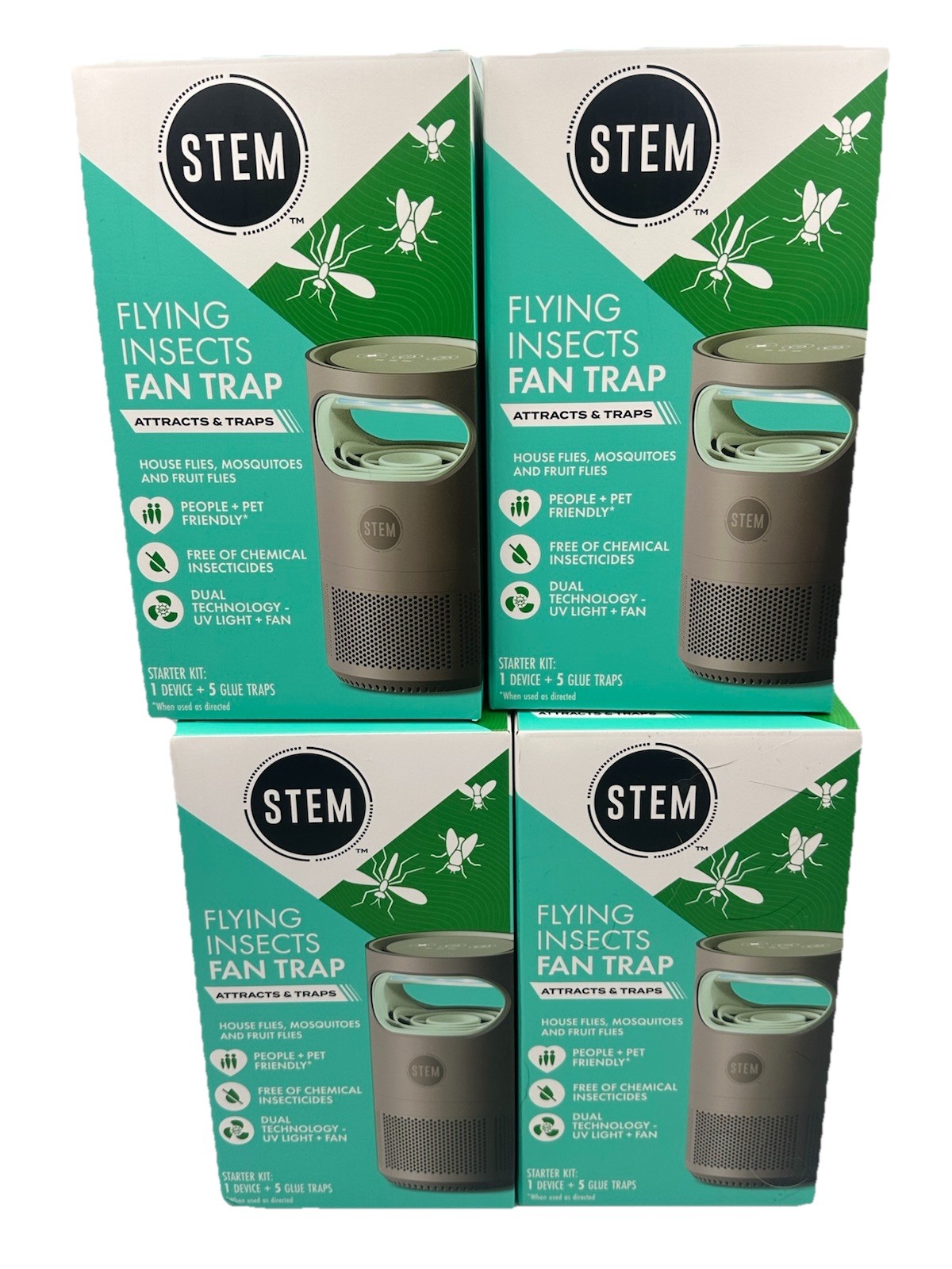 STEM Flying Insect Fan Trap for Indoor Bug Control, Lot Of 4, Brand New gallery