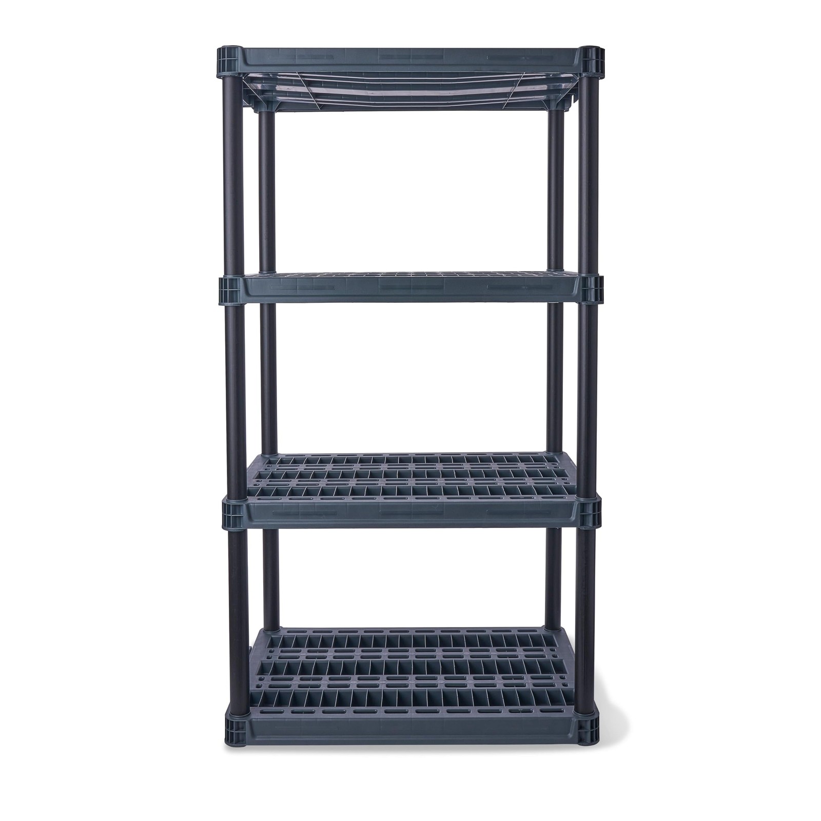 4-Tier Plastic Storage Shelf, 48x23x14 Inch, 200lb Capacity, Home, Garage gallery