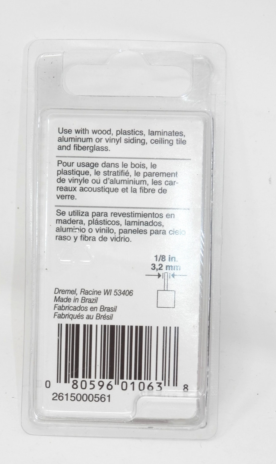 Dremel 561 Multi-Purpose Drill Bit • Wood Plastic Laminate Aluminum Vinyl 1/8" gallery