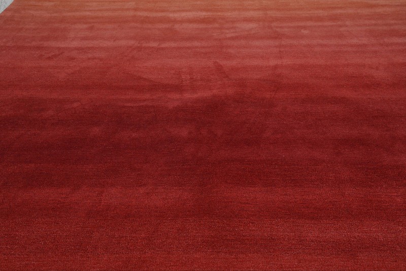 Multi Size Ombre Raspberry Contemporary Wool Hand TuftedArea Rug gallery