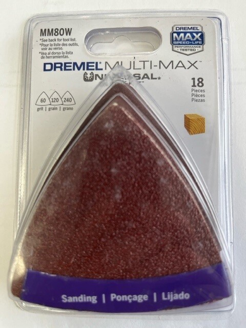 Dremel MM80W 18-Pack Oscillating Sanding Pads, Includes 60, 120, 240 gallery