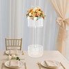 Clear Acrylic 2-Tier Flower Stand 30 × 75 cm With Hanging Pendants Wedding gallery