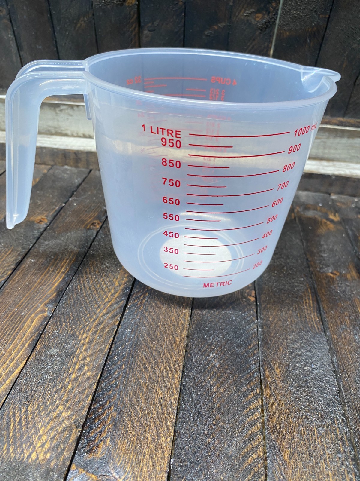 4-Cup Plastic Measuring Cup With Handle Metric & Standard L, ml, oz, Cups gallery