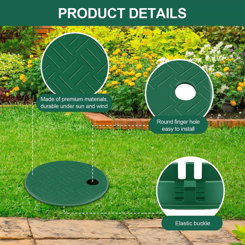 2PCS Sprinkler Valve Box Cover, Plastic Valve Round Box Lid, ID 5.5" OD 6" Ou... gallery