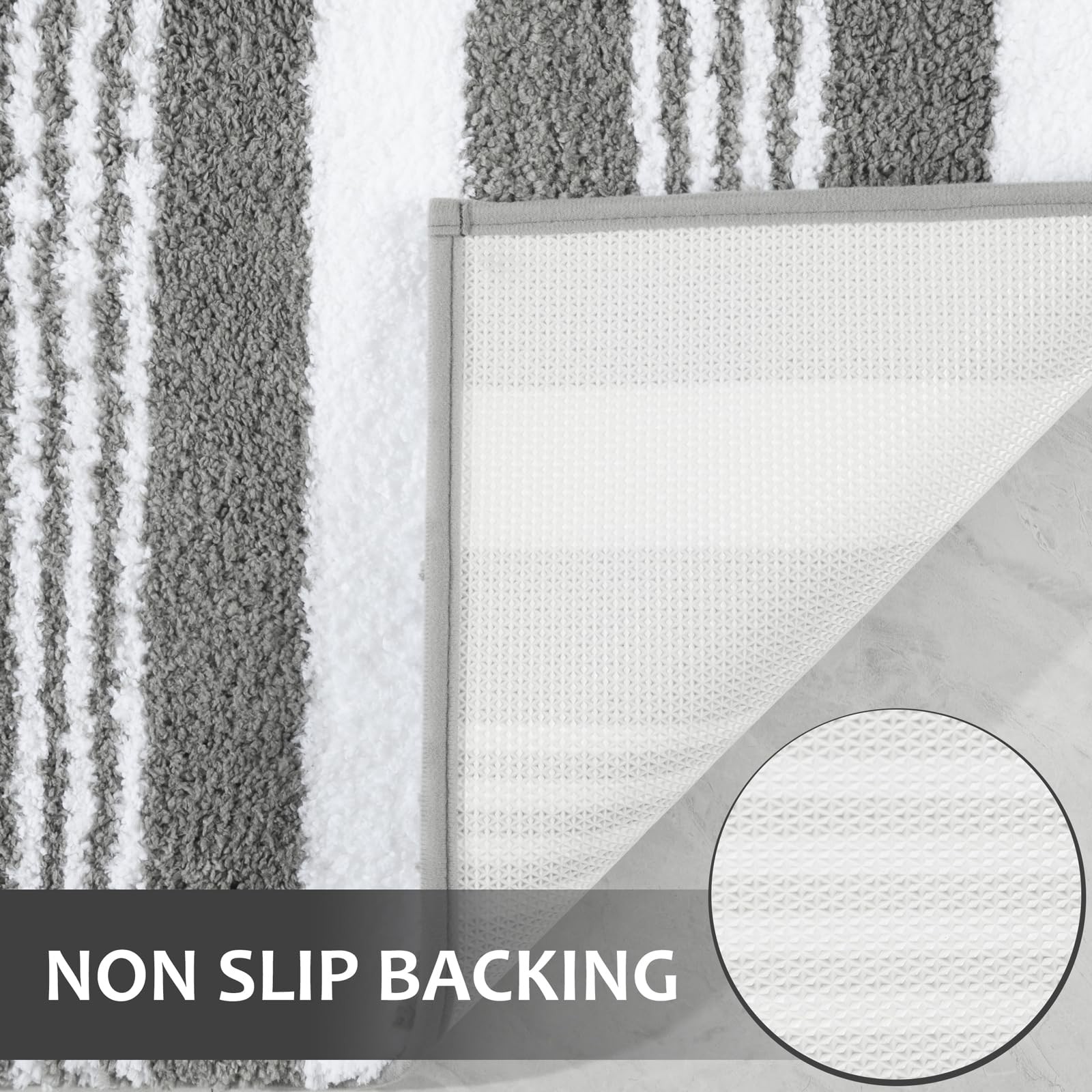 Long Bathroom Rugs Runner, 24" x 60" Large Bath Rug Non Slip Absorbent, Washa... gallery