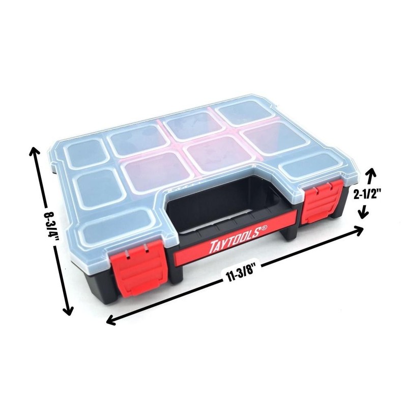 Taytools Small 10-Compartment Portable Small Parts Organizers with Removable Div gallery